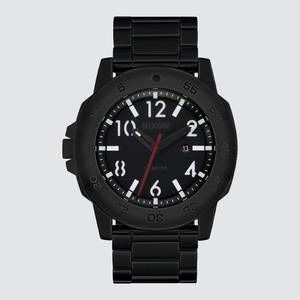 NEW NIXON men's smyth 44 water resistant analog watch in super black/black
